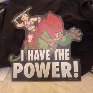 Masters of the Universe Wooden Wall sign vintage style He Man And Battle Cat